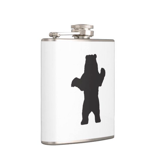 Schwarzer Bär Vinyl Wrapped Flask Flachmann (Rechts)