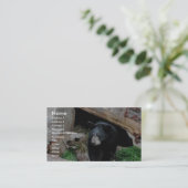 Schwarzer Bär Visitenkarte (Stehend Vorderseite)