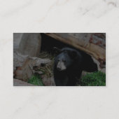 Schwarzer Bär Visitenkarte (Rückseite)