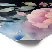 Schwarzer Bär - Wasserfarbenportrait Poster (Ecke)