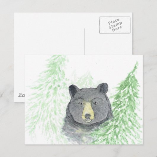 Schwarzer Bär Weihnachten (Vorne/Hinten)