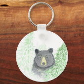 Schwarzer Bär Weihnachten Schlüsselanhänger (Vorderseite)