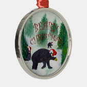 Schwarzer Bär Weihnachtsschmuck (Rechts)