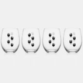 Schwarzer Bär Weinglas Ohne Stiel (Hinten)