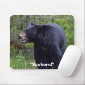 Schwarzer Bär Wildlife Mousepad (Mit Mouse)