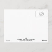 Schwarzer Bär Wildlife Postkarte (Rückseite)