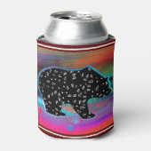 Schwarzer Bärengeist Northern Light Farben können Dosenkühler (Kanne Vorderseite)