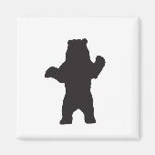 Schwarzer Bärenmagnet Magnet (Vorne)