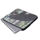 Schwarzer Bärenschlauch Laptopschutzhülle (Vorne Knopf)
