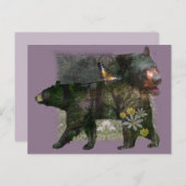 Schwarzer Bärenwald im Inneren Postkarte (Vorne/Hinten)