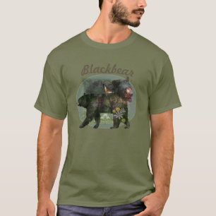 Schwarzer Bärenwald im Inneren T-Shirt