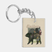 Schwarzer Bärenwald innerhalb Schlüsselanhänger (Vorderseite links)
