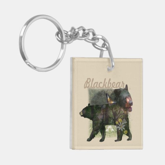 Schwarzer Bärenwald innerhalb Schlüsselanhänger (Vorderseite links)