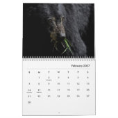 Schwarzer Bärenwall-Kalender Kalender (Feb 2027)