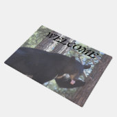 Schwarzer Bärn-Fußmatte Fußmatte (Schrägansicht)