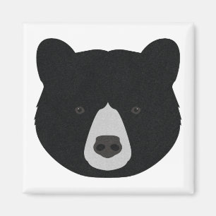 Schwarzer Bärn-Gesicht Magnet