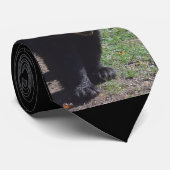 Schwarzer Bärn-Krawatte Krawatte (Gerollt)