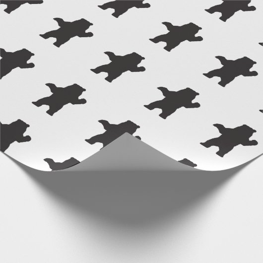 Schwarzer Bärn-Packpapier Geschenkpapier (Ecke)