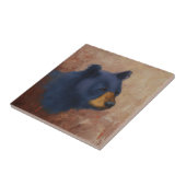 Schwarzer Bärn-Porträt-Keramik-Fliese Fliese (Seite)