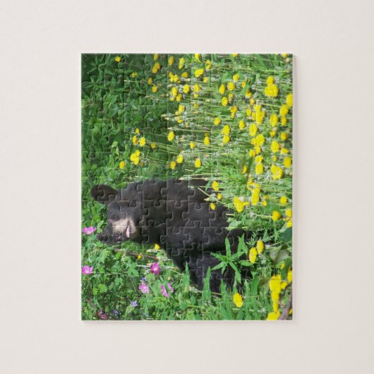 Schwarzer Bärn-Puzzlespiel Puzzle (Vertikal)