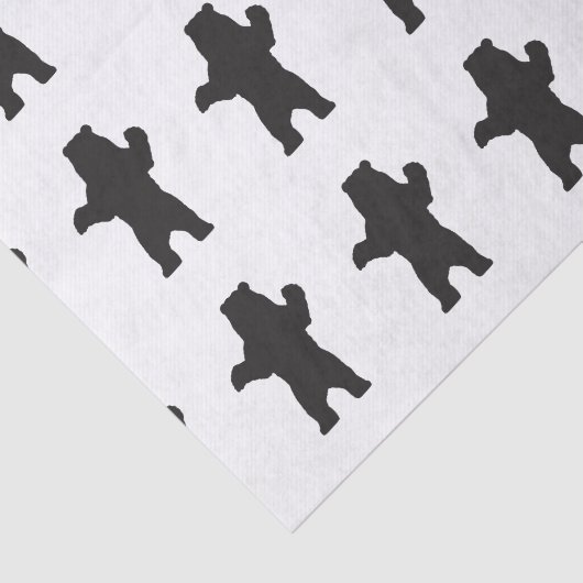 Schwarzer Bärn-Seidenpapier Seidenpapier (Ausschnitt)