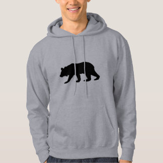 Schwarzer Bärn-Silhouette Hoodie