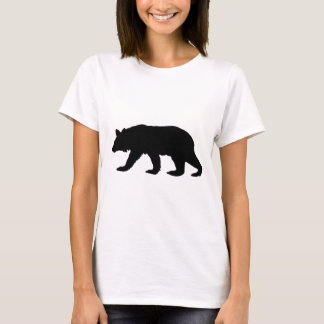 Schwarzer Bärn-Silhouette T-Shirt