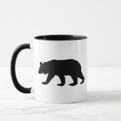 Schwarzer Bärn-Silhouette Tasse (Links)