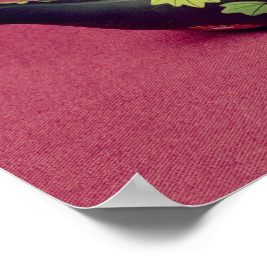 Schwarzer Basaltteapot Poster (Ecke)