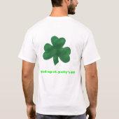 Schwarzer Baseball St. Pat T-Shirt (Rückseite)