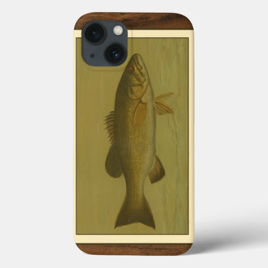 Schwarzer Bass auf grünem Hintergrund Case-Mate iPhone Hülle (Rückseite)