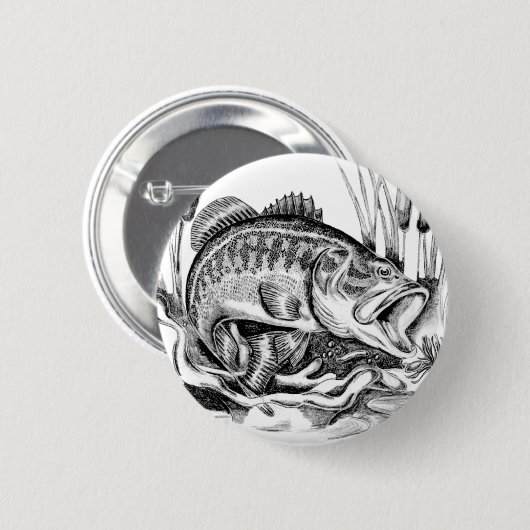 Schwarzer Bass Button (Vorne & Hinten)