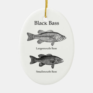 Schwarzer Baß (Linie Kunst) Keramikornament