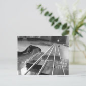 Schwarzer Bass Postkarte (Stehend Vorderseite)
