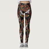 schwarzer Baum Leggings (Vorderseite)