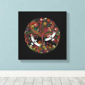 schwarzer Baum Leinwanddruck (Insitu (Holzboden))