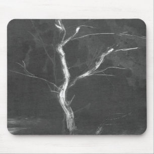Schwarzer Baum Mousepad