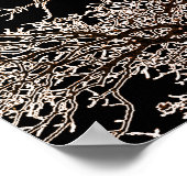 Schwarzer Baum Poster (Ecke)