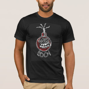 schwarzer beängstigender BOO! Hemd T-Shirt