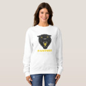 Schwarzer Beängstigender Panther Sweatshirt (Vorne ganz)