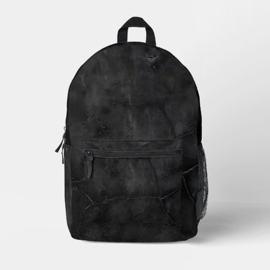Schwarzer Bedruckter Rucksack (Vorderseite)