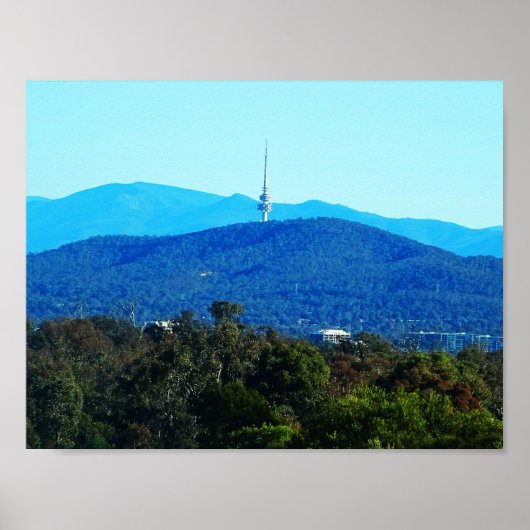 Schwarzer Berg - Canberra Poster (Vorne)