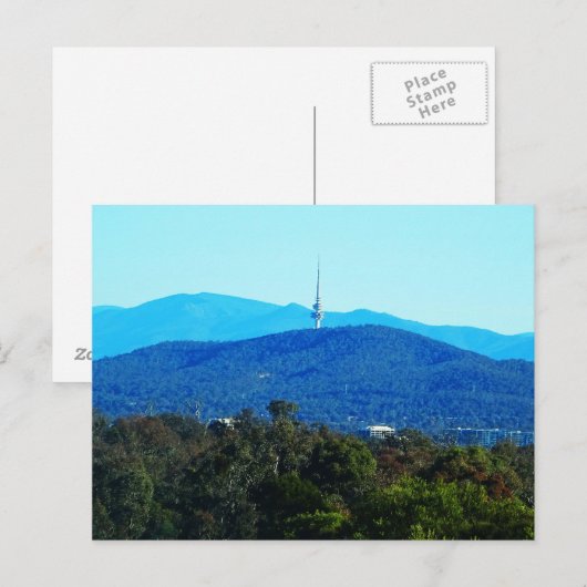 Schwarzer Berg - Canberra Postkarte (Vorne/Hinten)