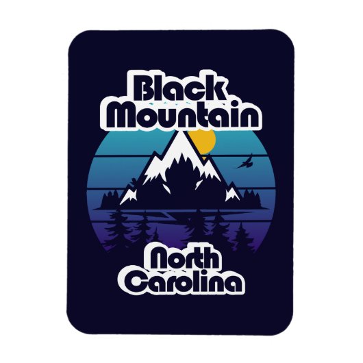 Schwarzer Berg, North Carolina Magnet (Vertikal)