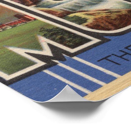 Schwarzer Berg, North Carolina Poster (Ecke)