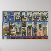 Schwarzer Berg, North Carolina Poster (Vorne)
