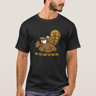 Schwarzer Biber-Jäger T-Shirt