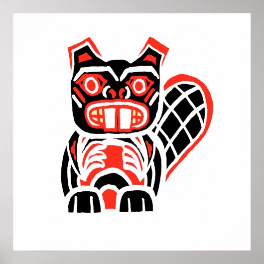 schwarzer Biber Poster (Vorne)