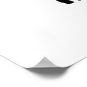 schwarzer Biber Poster (Ecke)