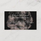 Schwarzer Bildhauer-Wellness-Center Visitenkarte (Rückseite)